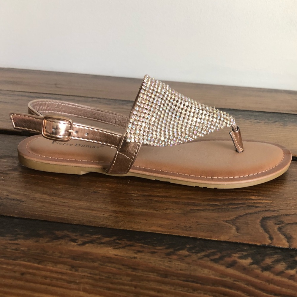 Pierre Dumas Rhinestone Sandals